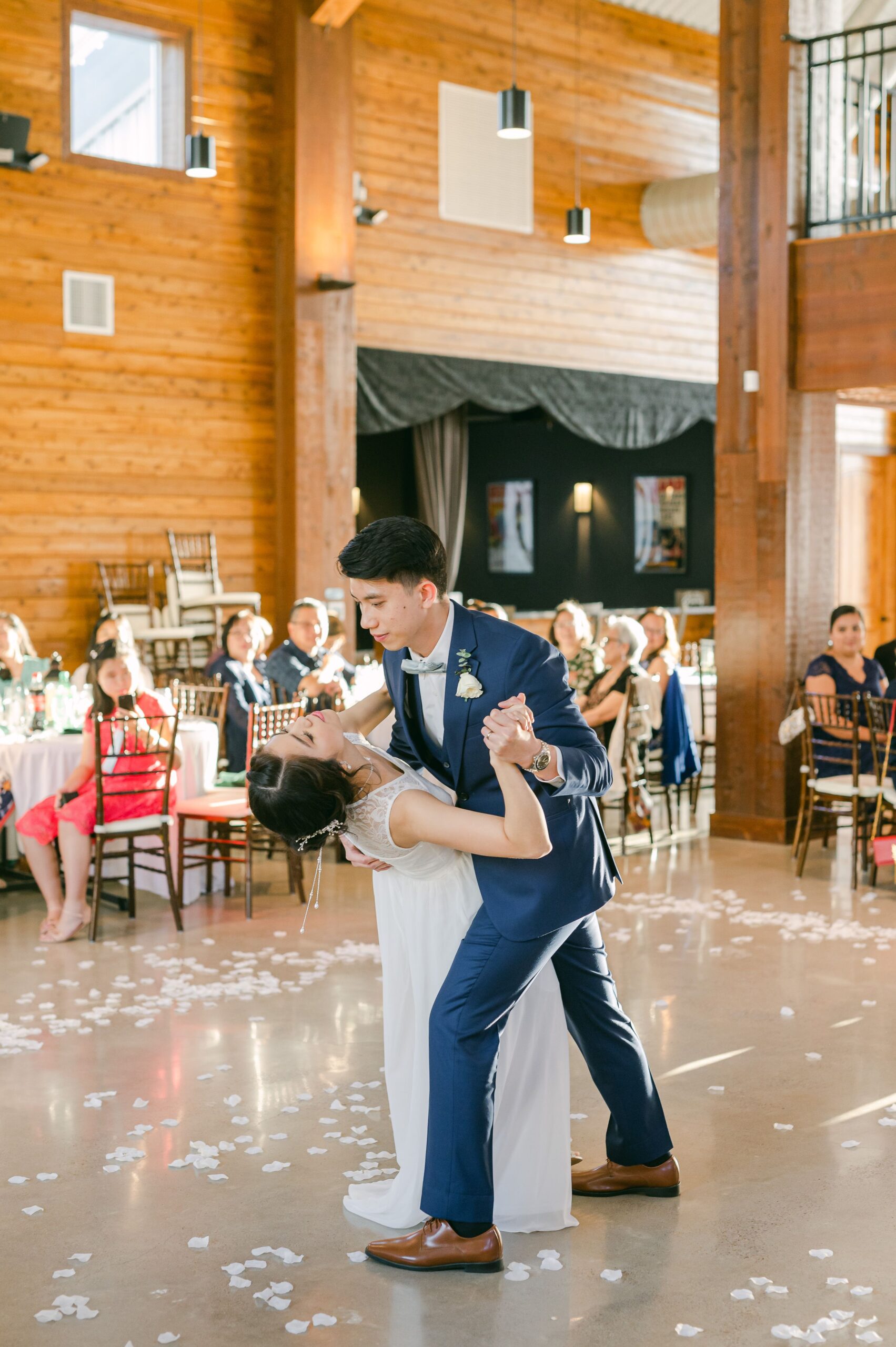 first dance at Starshine Texas wedding reception