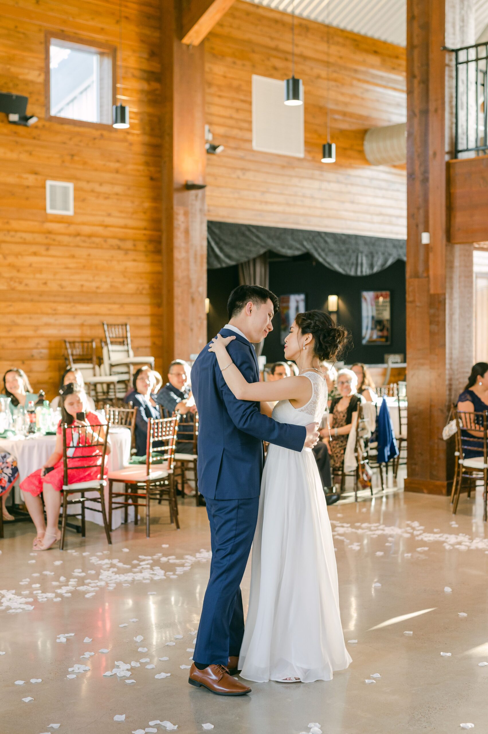 first dance at Starshine Texas wedding reception