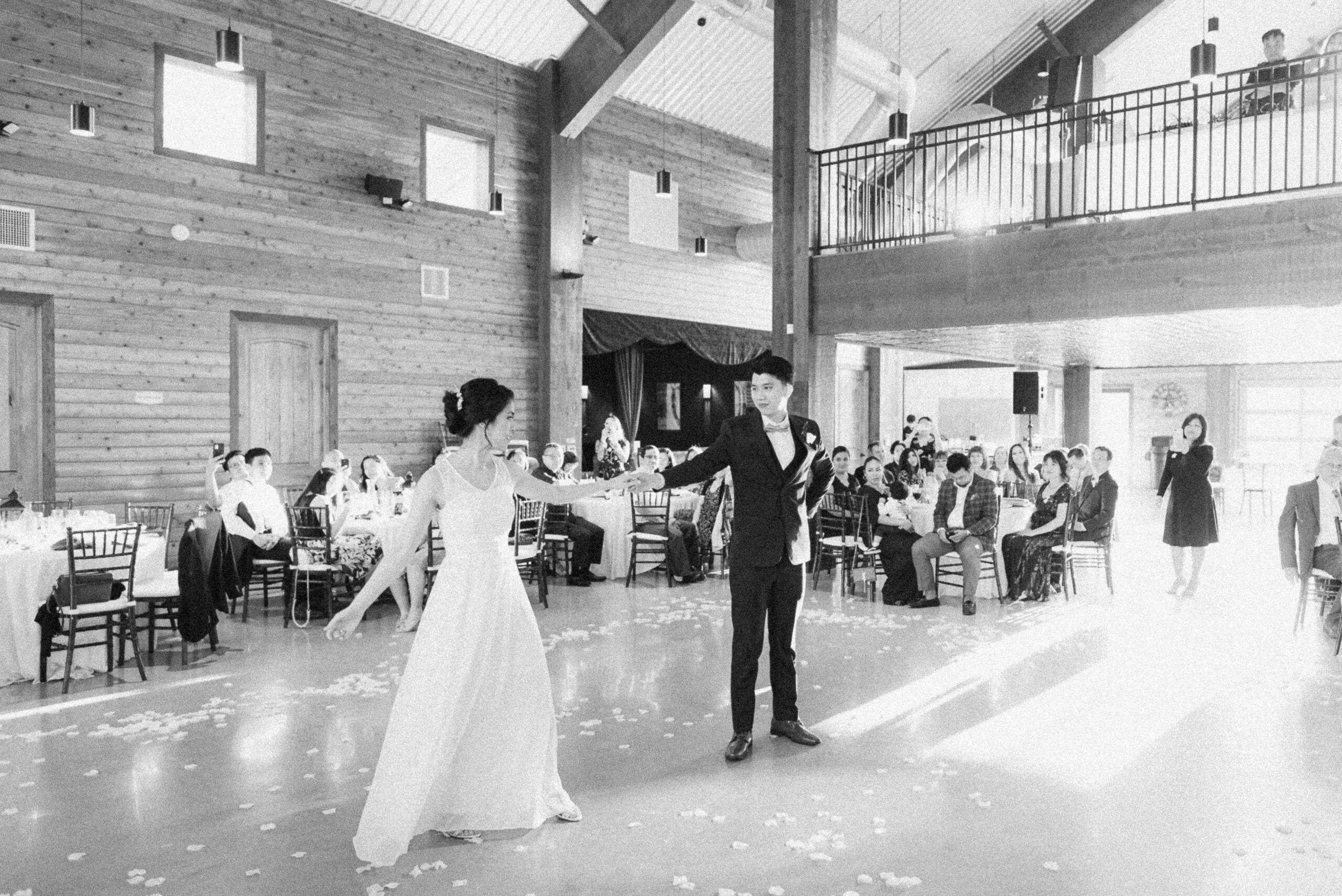 first dance at Starshine Texas wedding reception