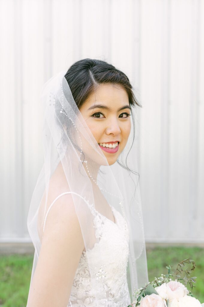 bride at Houston Rustic Wedding Venues Starshine Texas