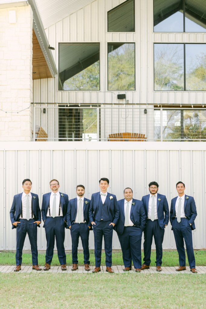 groomsmen at Houston Rustic Wedding Venues Starshine Texas