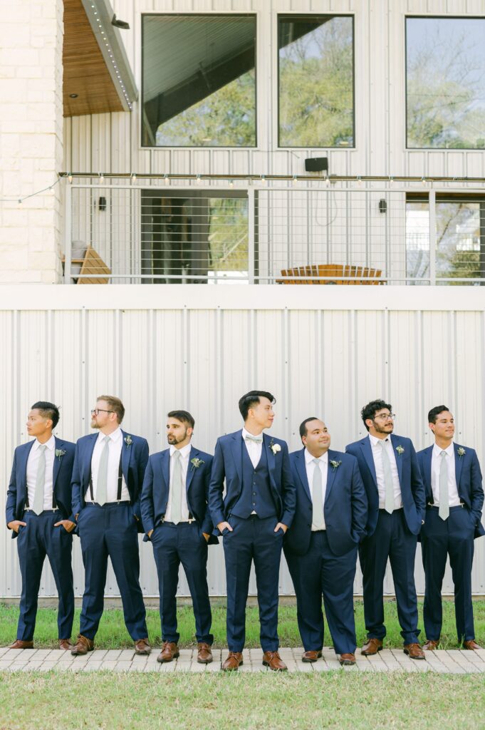 groomsmen at Houston Rustic Wedding Venues Starshine Texas