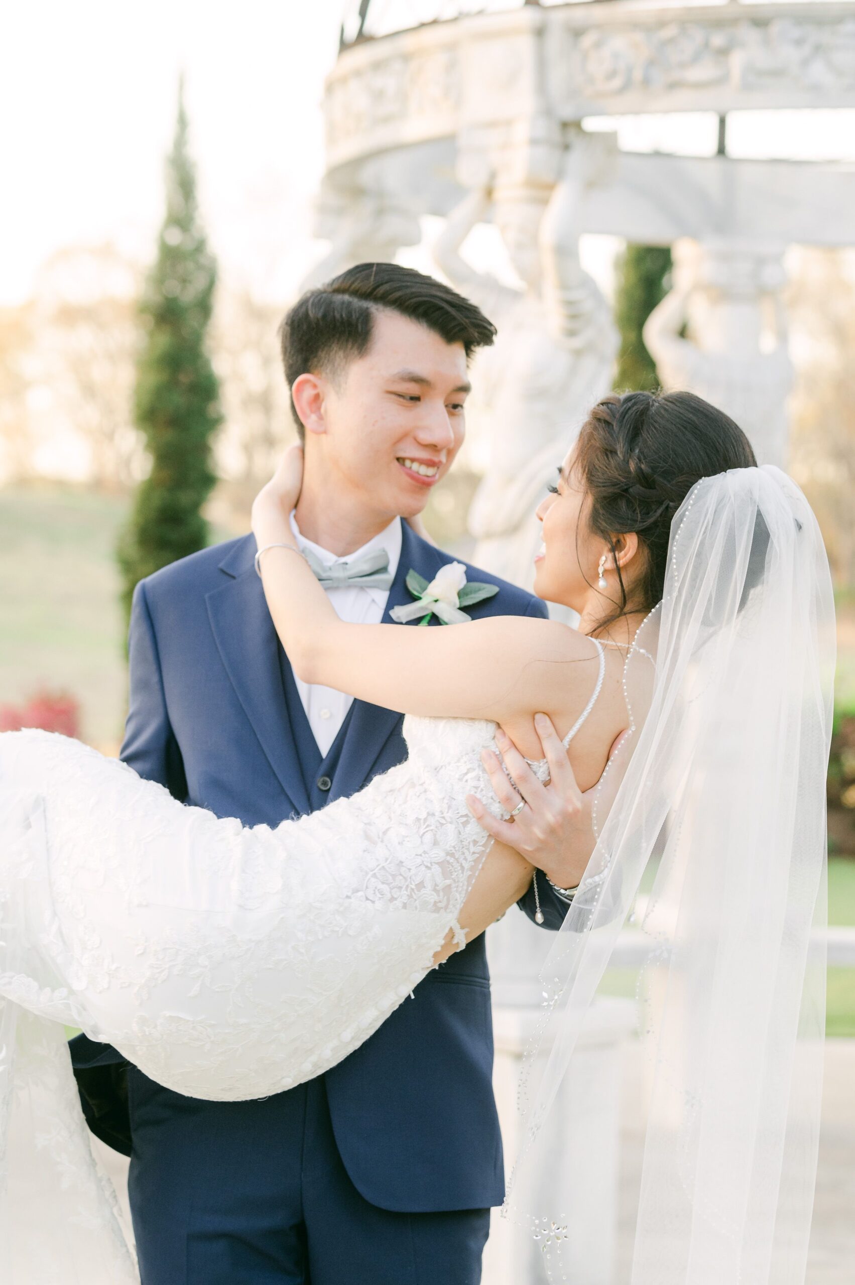 bride and groom twirling at Starshine Texas in Houston