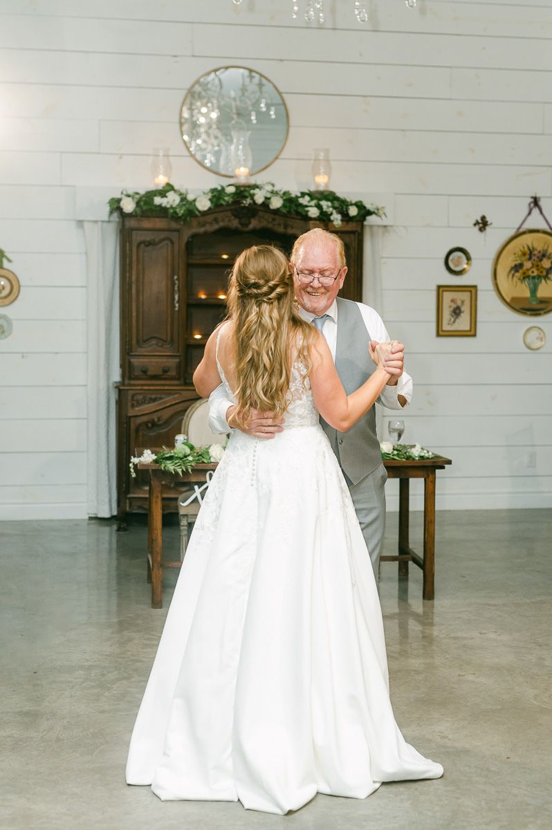 father daughter dance at wedding in Pattison, Tx
