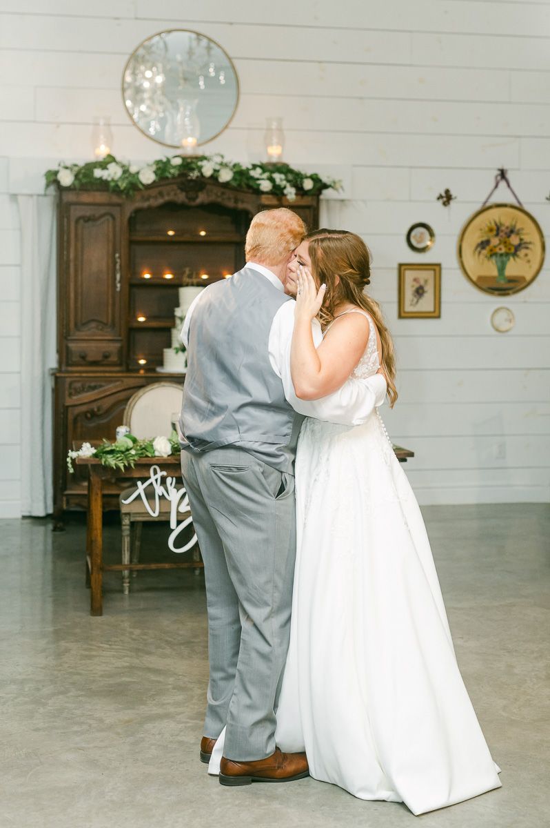 father daughter dance at wedding in Pattison, Tx