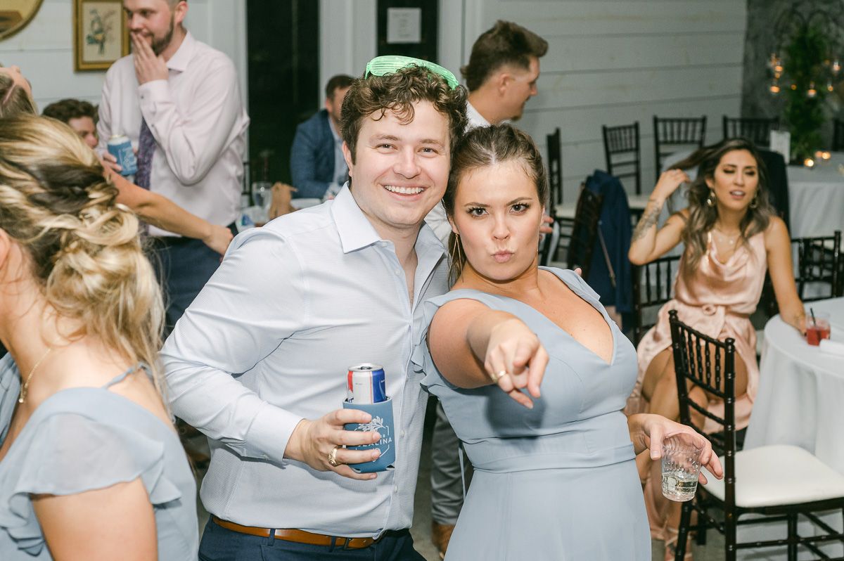 party dancing at wedding reception