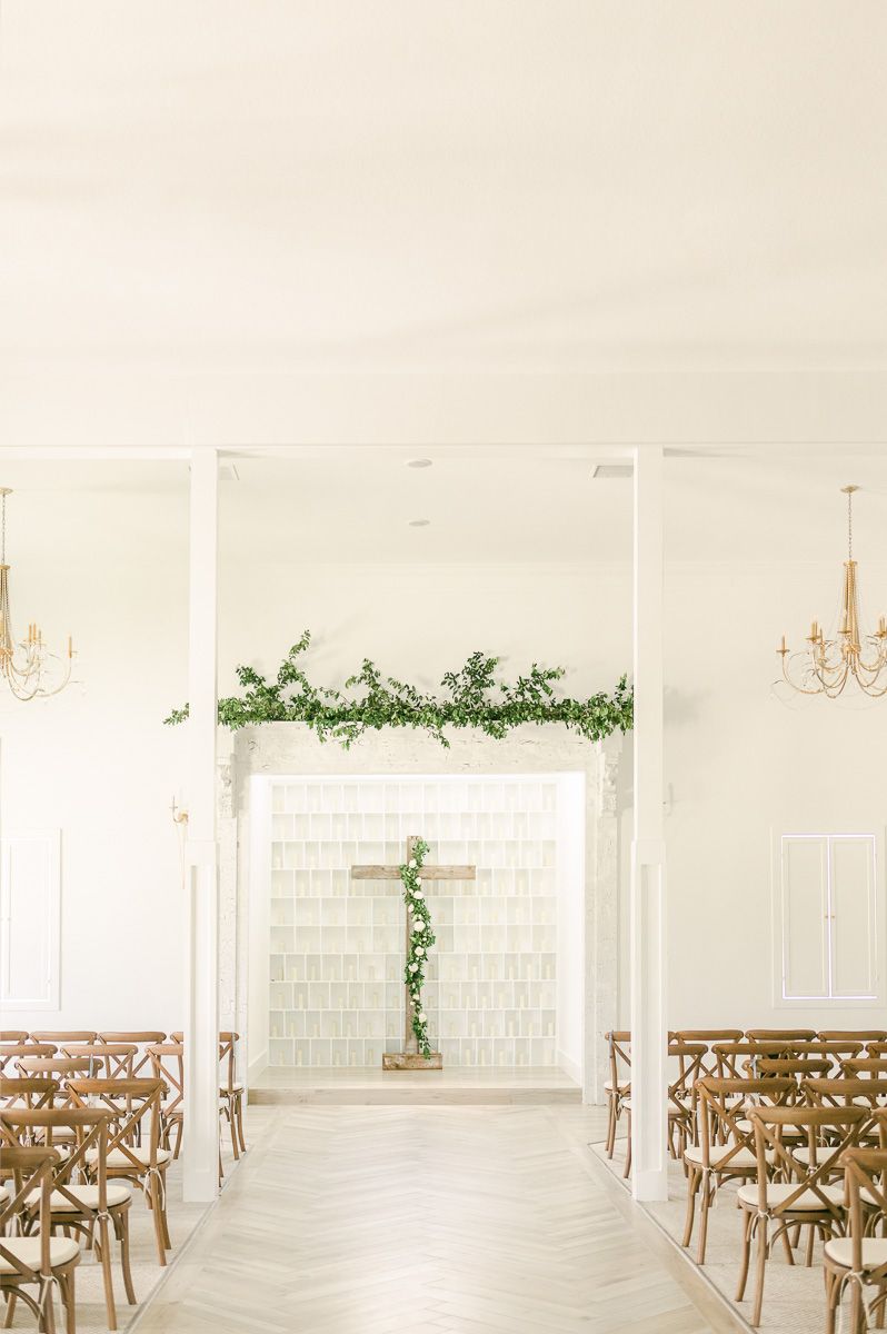 ceremony at The Pattison House with candles