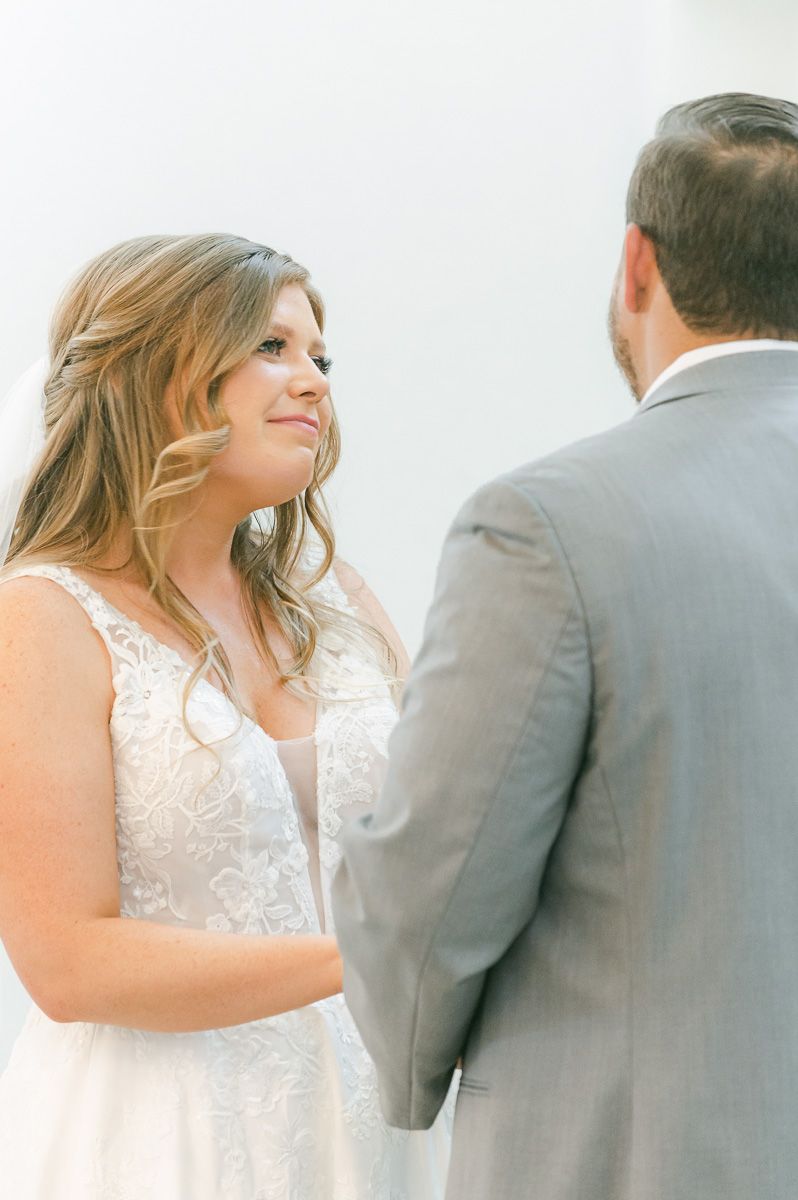 ceremony at The Pattison House with candle wall