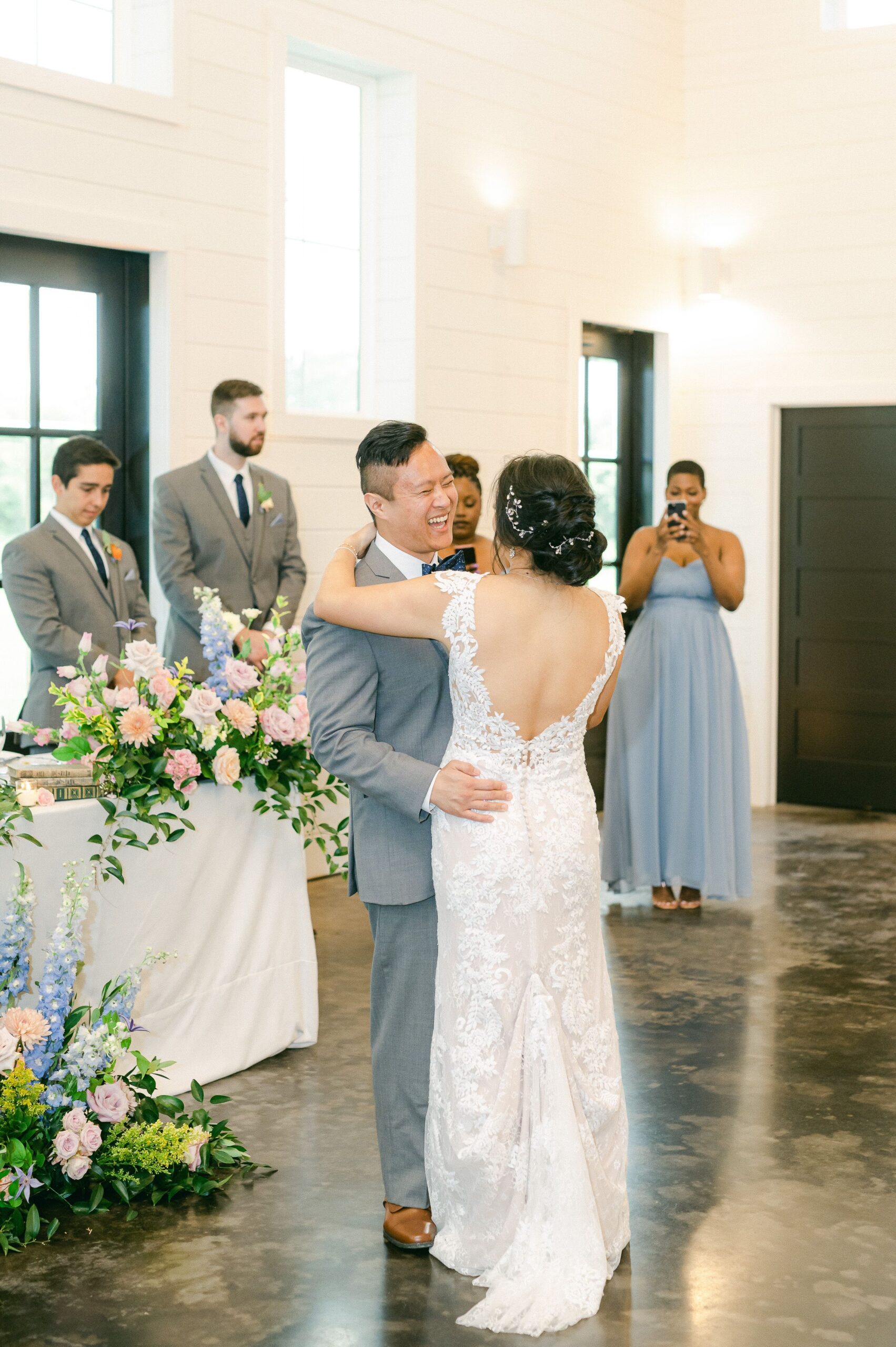 first dance at wedding in Santa Fe, Tx