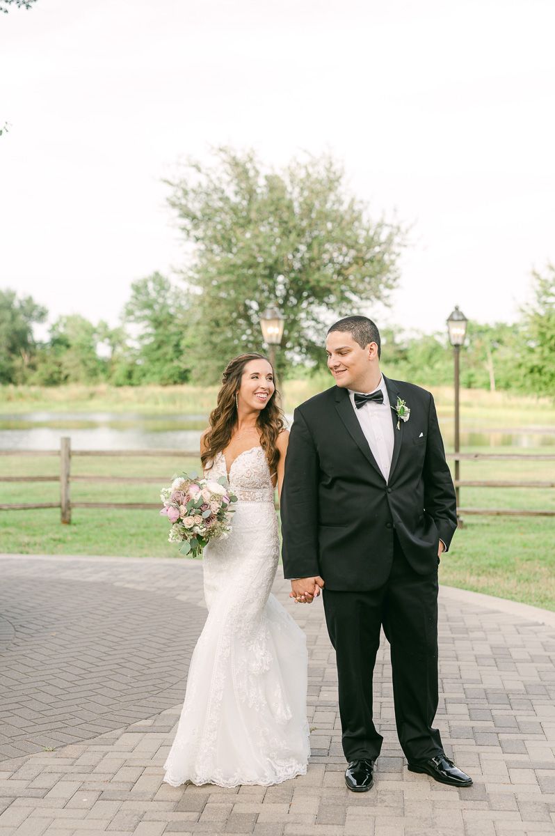 bride and groom at their Katy Tx wedding