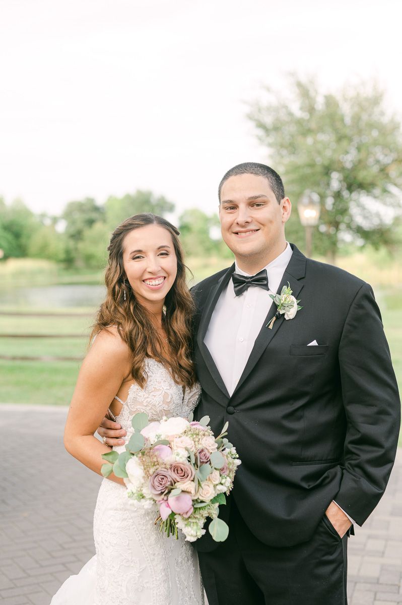 bride and groom at their Katy Tx wedding