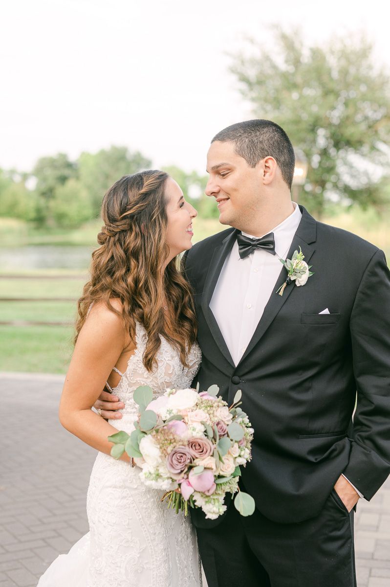 bride and groom at their Katy Tx wedding