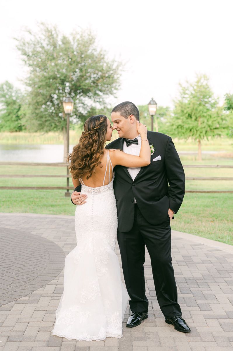 bride and groom at their Katy Tx wedding
