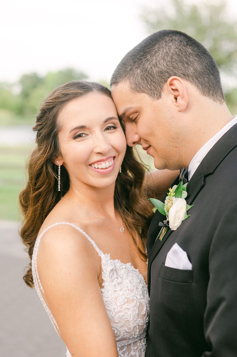 bride and groom at their Katy Tx wedding