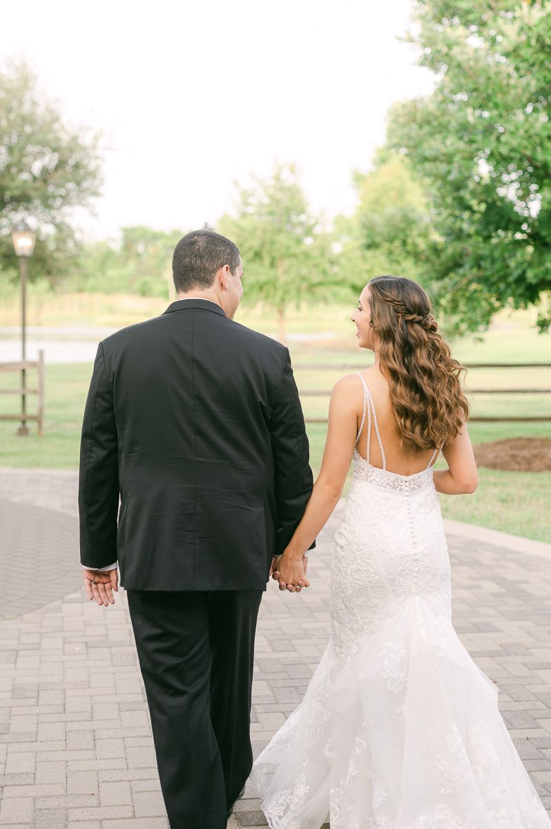 bride and groom at their Katy Tx wedding