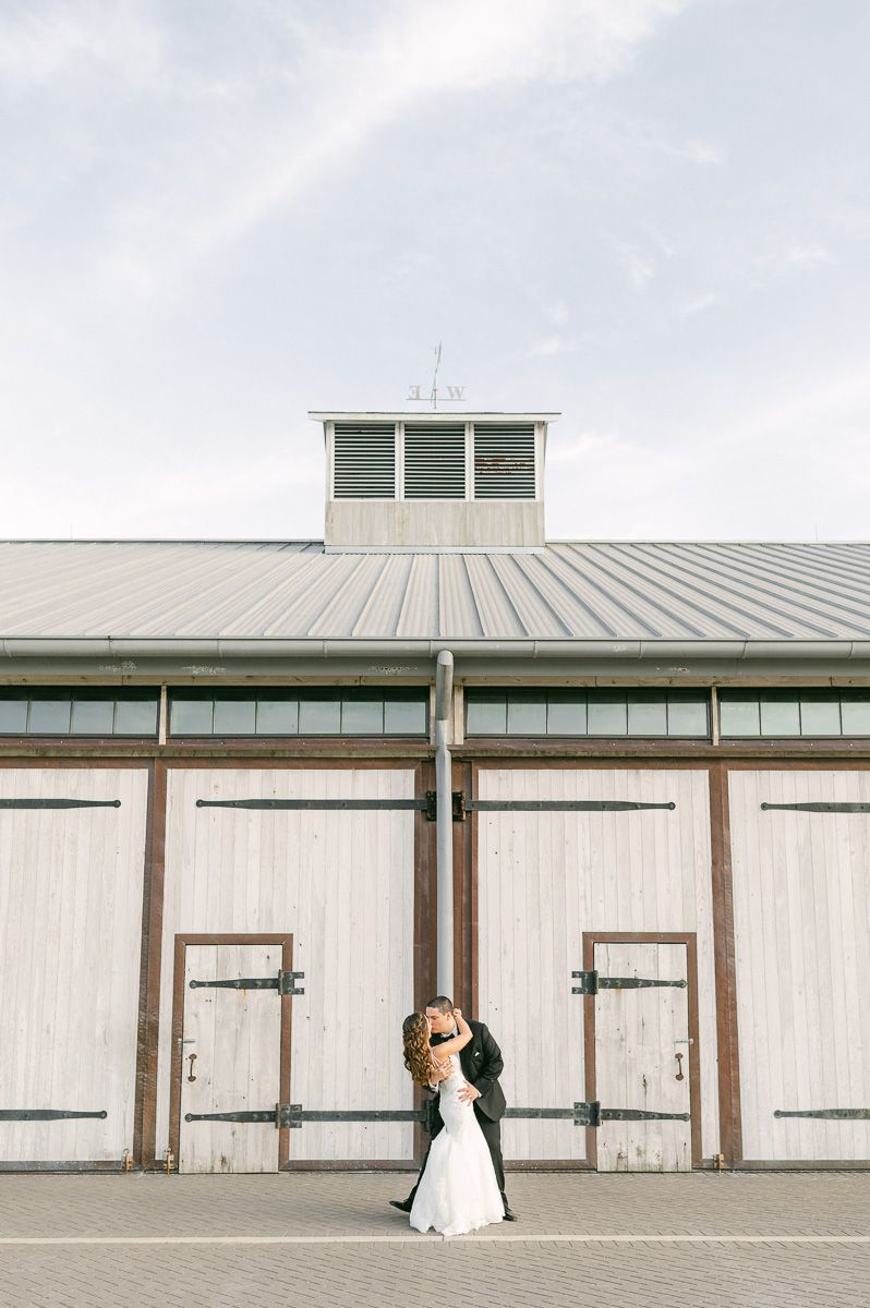 bride and groom at their Beckendorff Farms wedding
