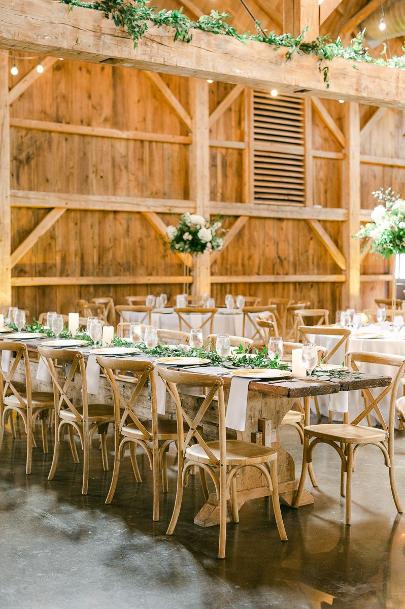 Beckendorff Farms wedding reception decor