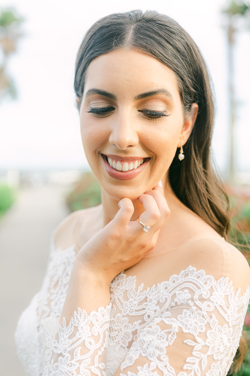 a bride posing during her bridal session