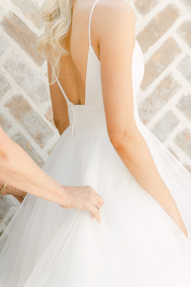 bride getting ready at Iron Manor wedding venue