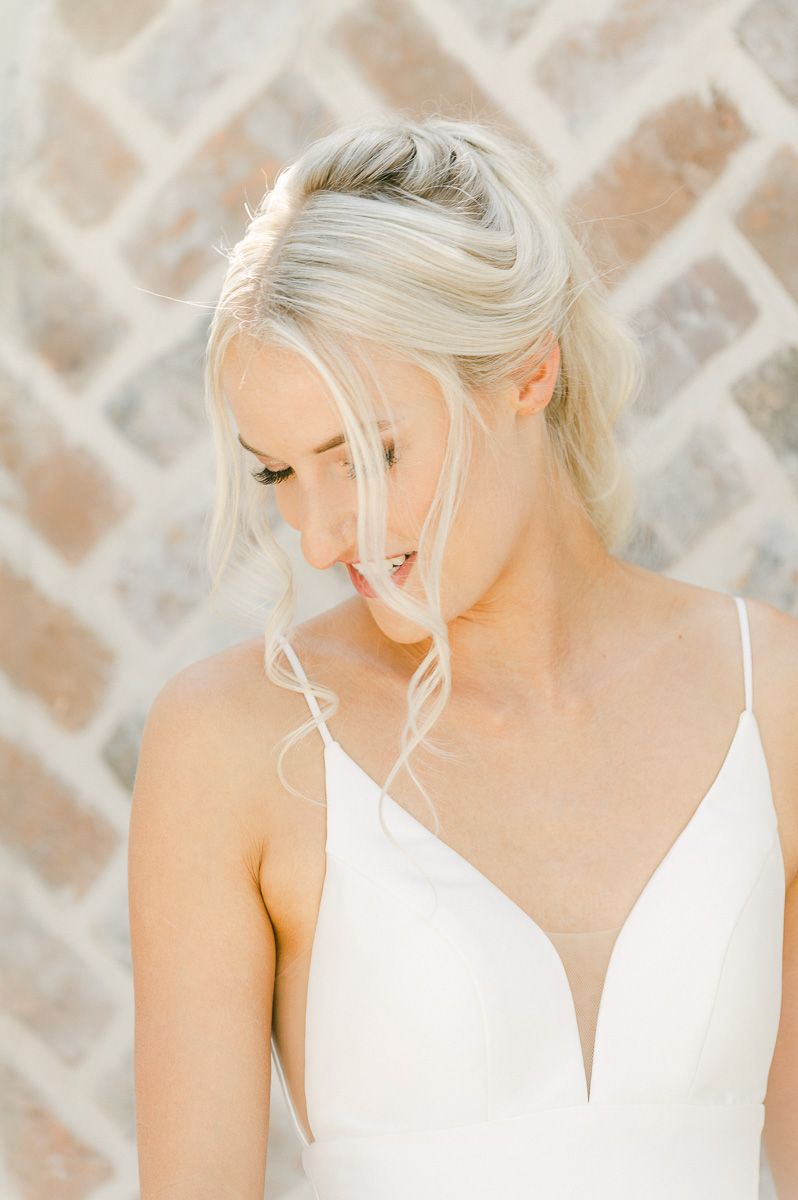 bride getting ready at Iron Manor wedding venue