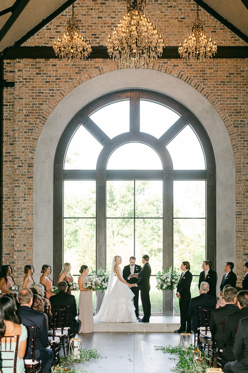 ceremony inside Iron Manor wedding venue