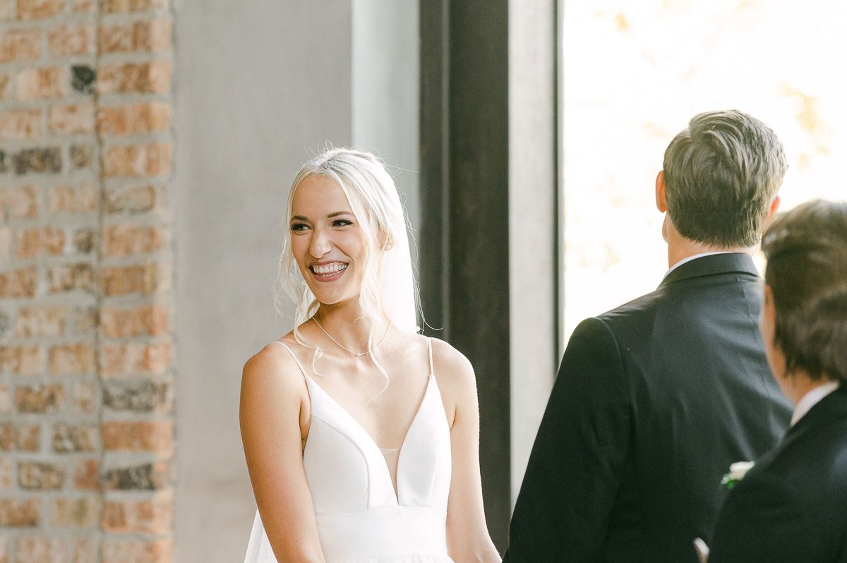 ceremony inside Iron Manor wedding venue