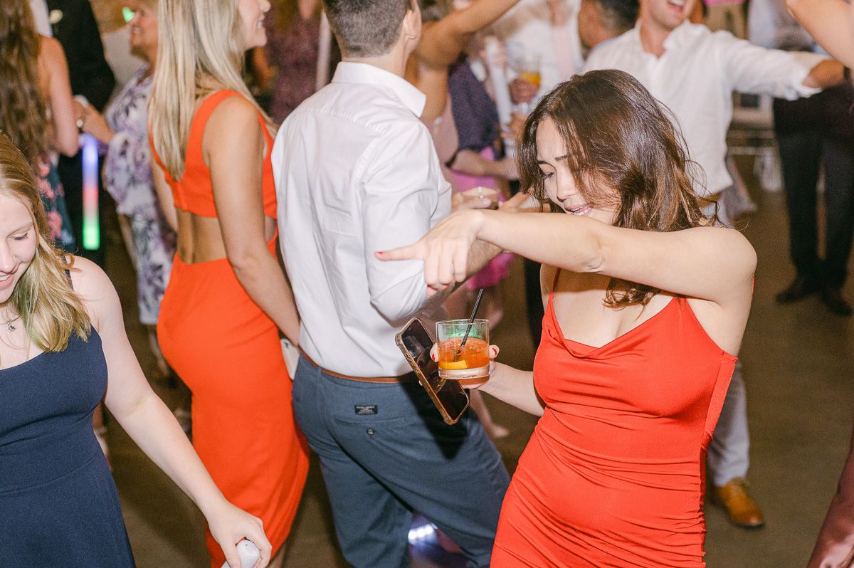 reception dancing at Montgomery, Tx wedding