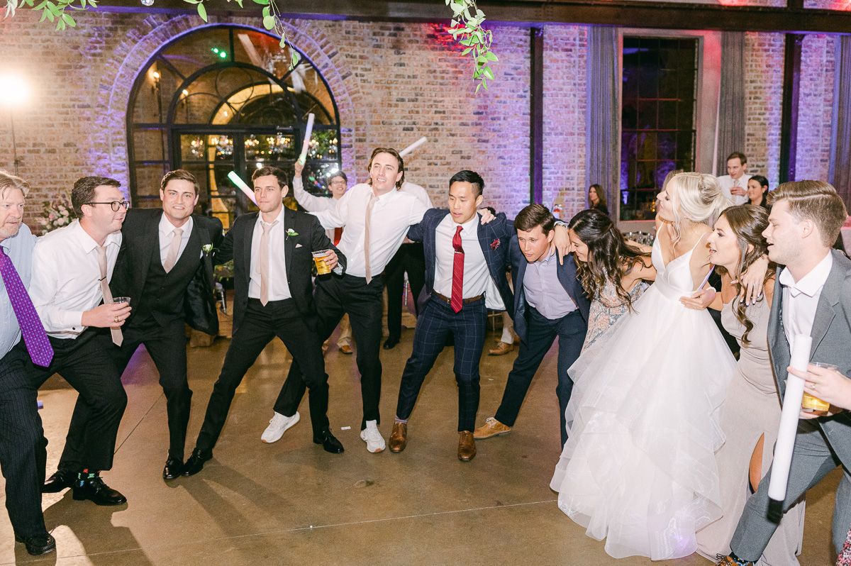 reception dancing at Montgomery, Tx wedding