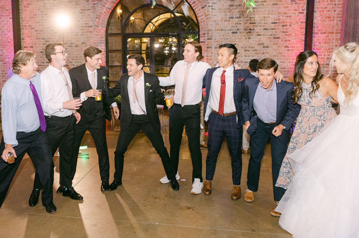reception dancing at Montgomery, Tx wedding