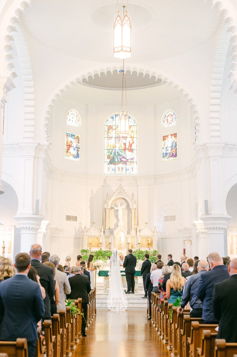 sacred heart Catholic Church wedding in galveston 