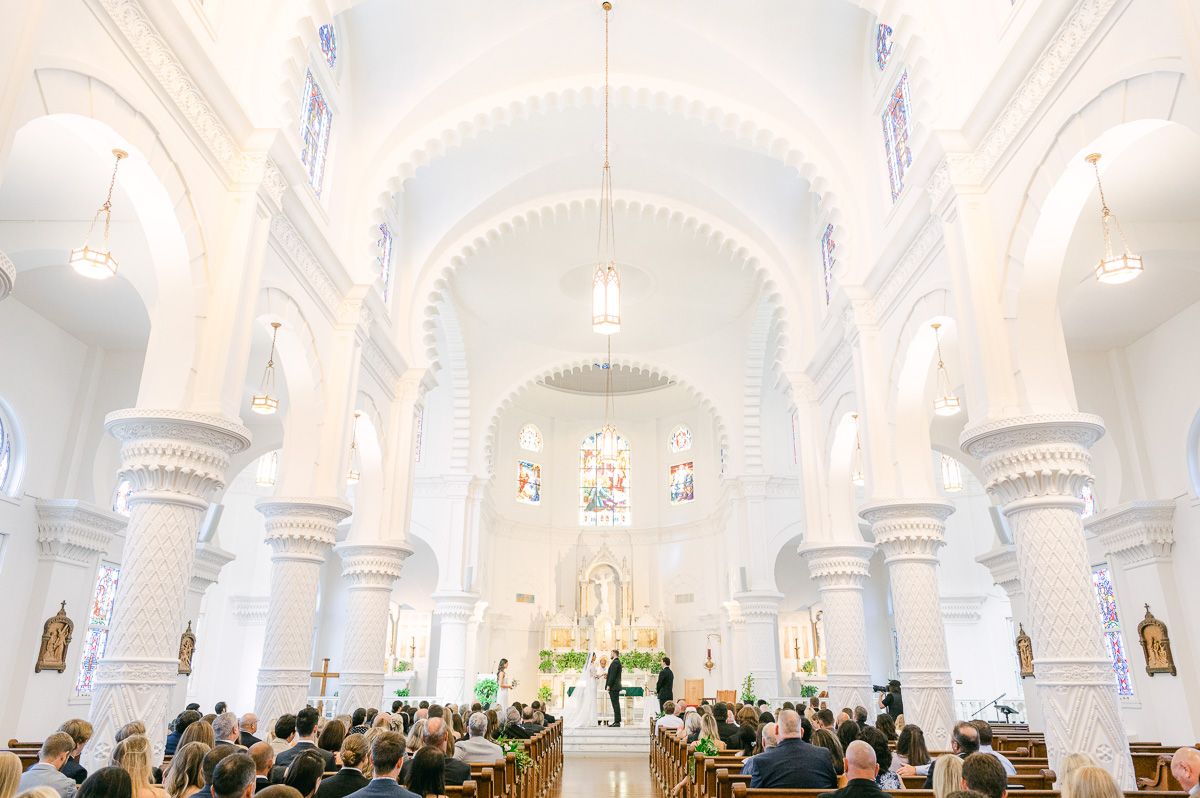 sacred heart Catholic Church wedding in galveston 