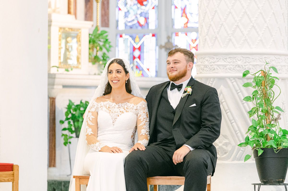 sacred heart Catholic Church wedding in galveston 