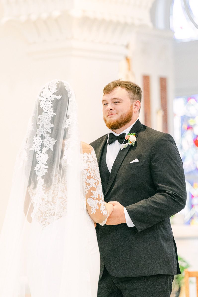 sacred heart Catholic Church wedding in galveston 