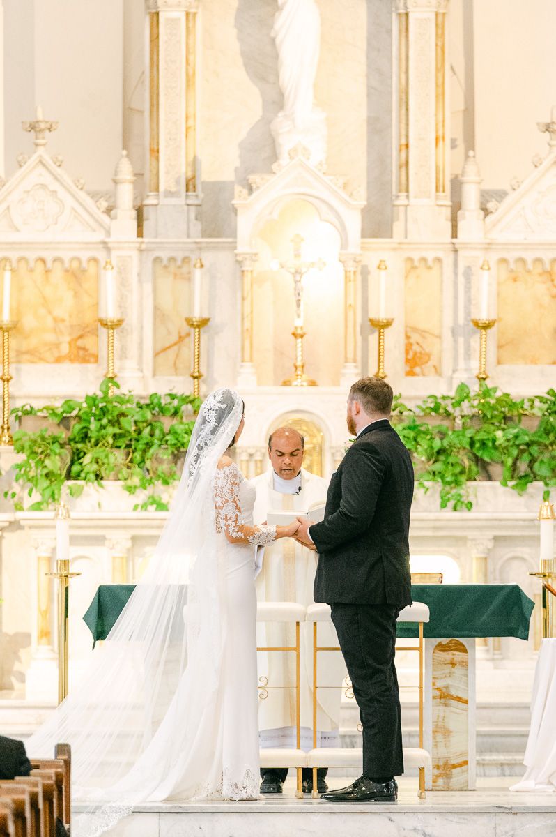 sacred heart Catholic Church wedding in galveston 