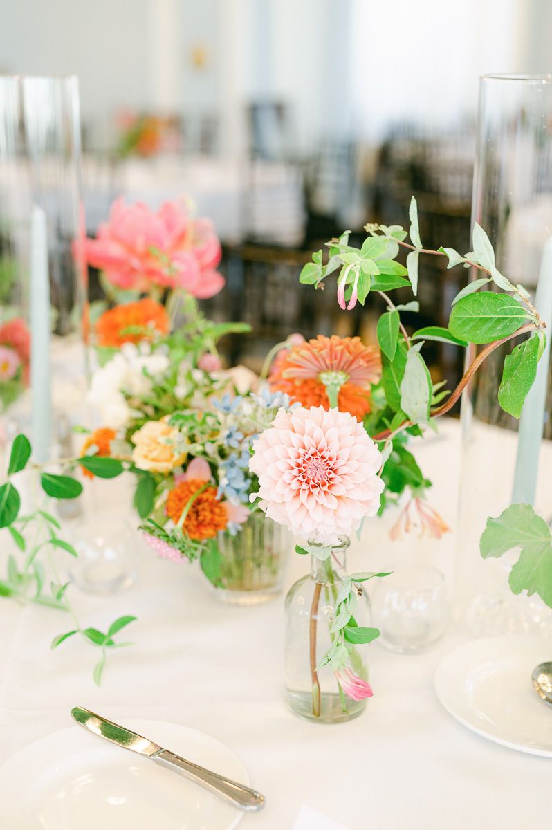 table details at wedding reception in Galveston