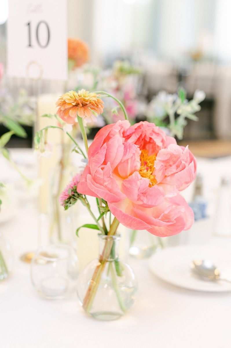 table details at wedding reception in Galveston