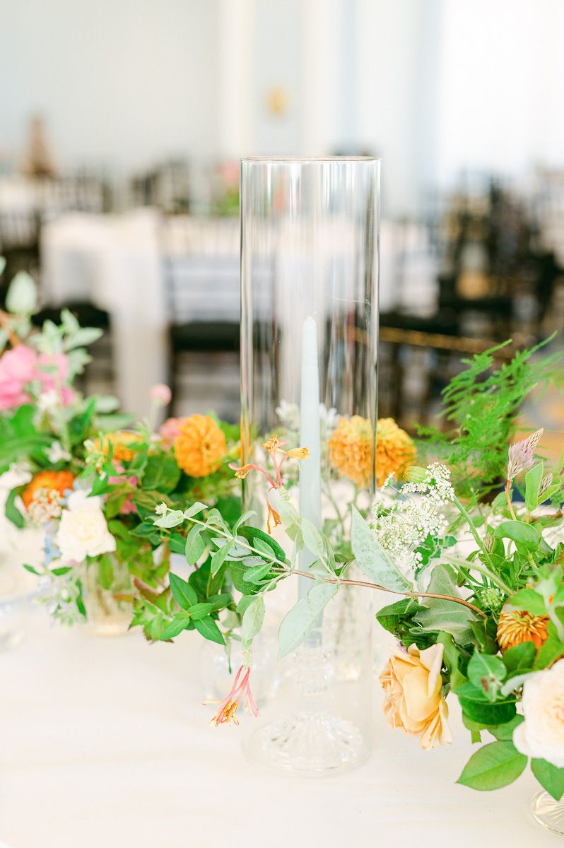 table details at wedding reception in Galveston