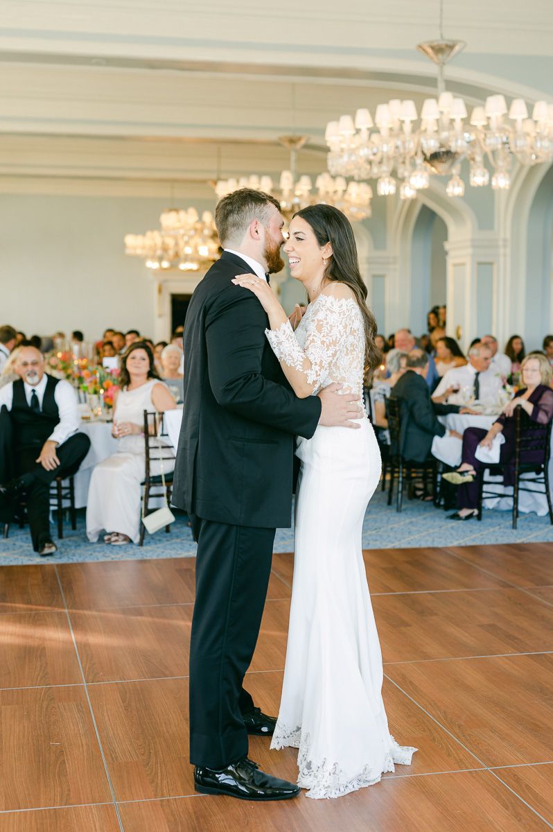 first dance at Grand Galvez wedding