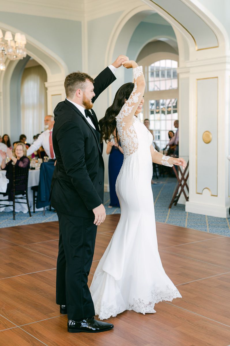 first dance at Grand Galvez wedding