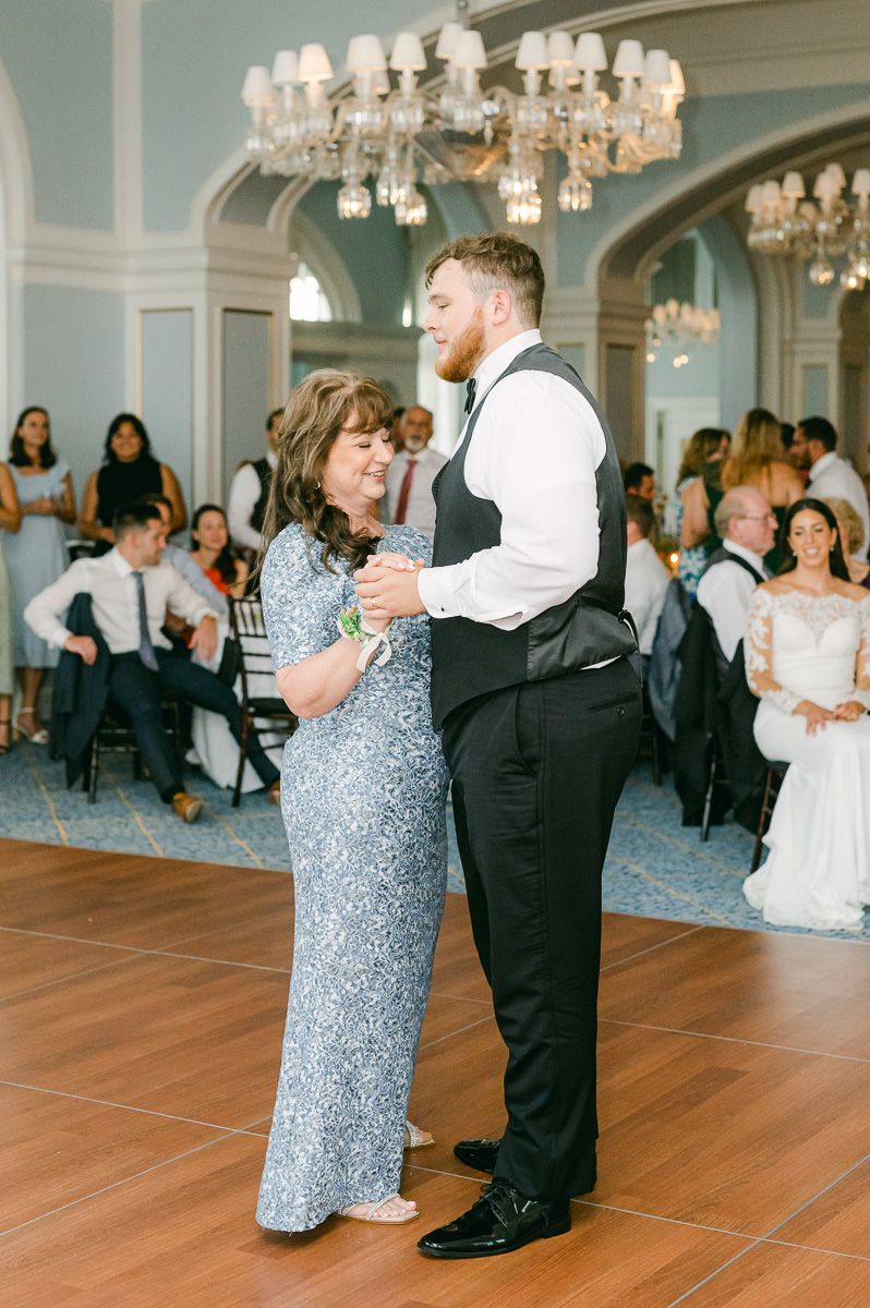 mother son dance at Grand Galvez wedding
