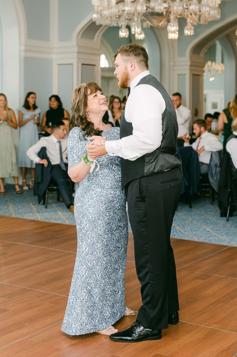 mother son dance at Grand Galvez wedding