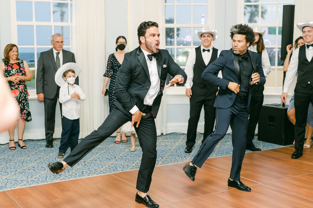 wedding dj and entertainers dancing