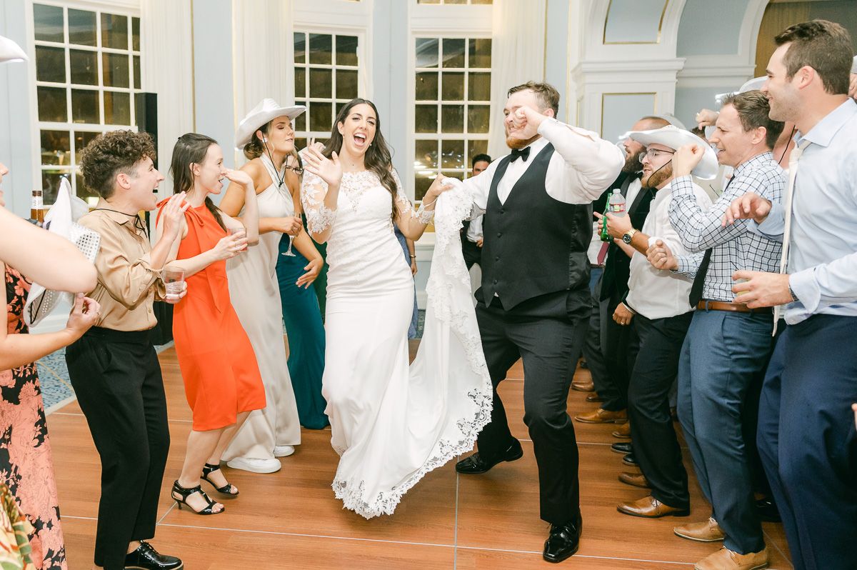 couple dancing at a wedding reception 