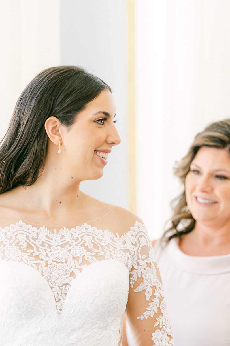 bride getting ready at Grand Galvez