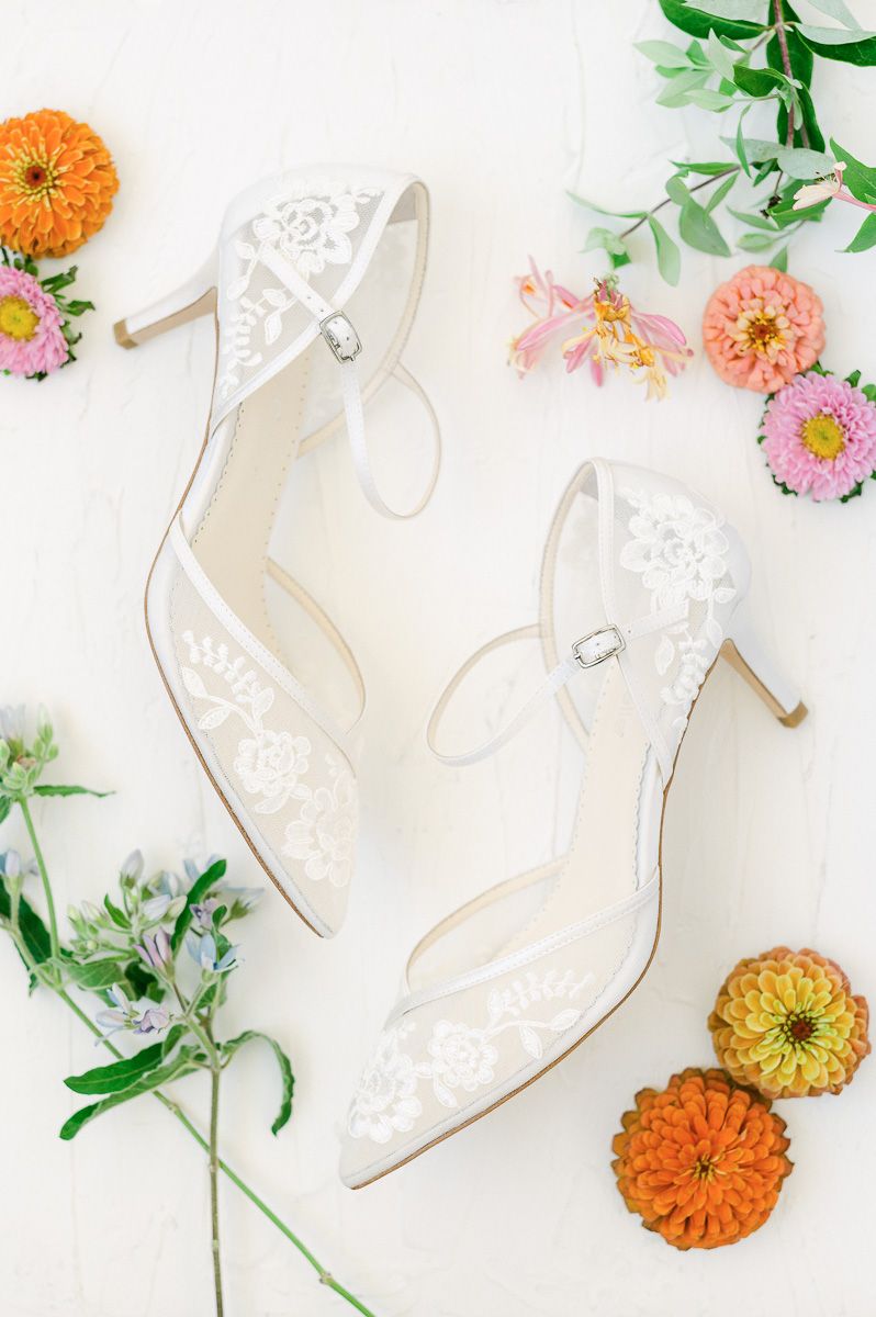 bride's wedding shoes