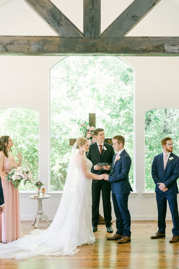 wedding ceremony at Venue 311 Plantersville TX