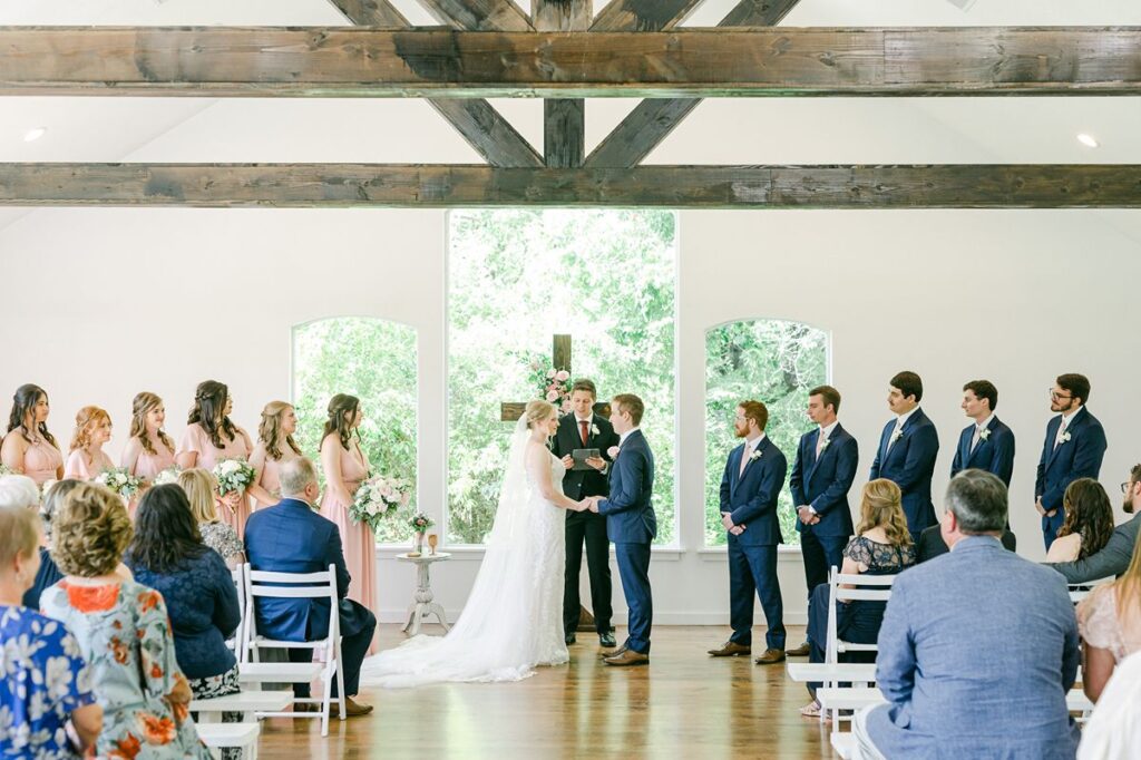 wedding ceremony at Venue 311 Plantersville TX