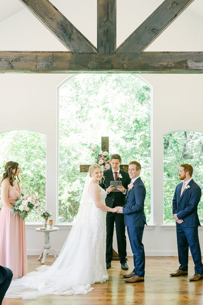 wedding ceremony at Venue 311 Plantersville TX