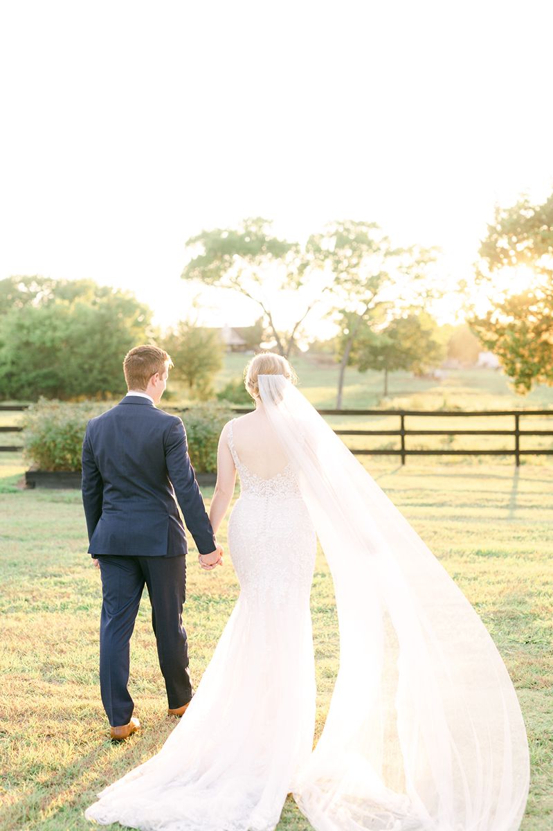 bride and groom at wedding at Venue 311 Plantersville Tx
