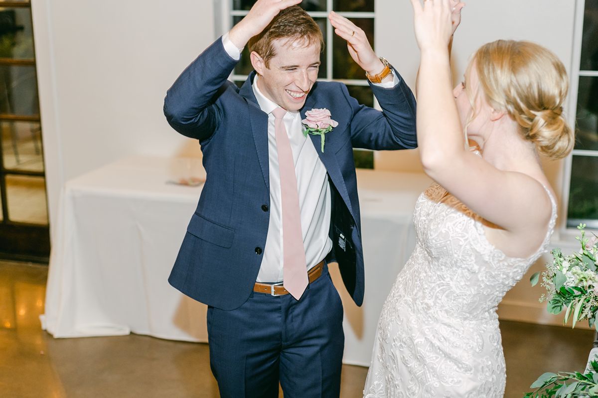 dance party at wedding reception